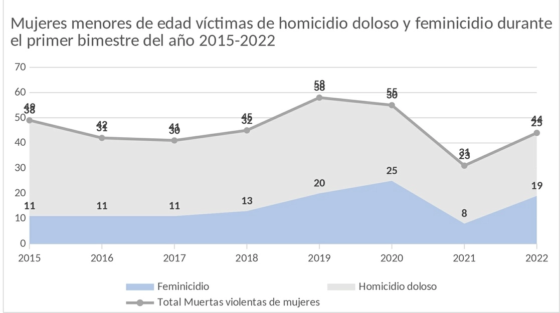 El feminicidio de niñas y adolescentes se mantiene en siete por ciento, reportó Fabiola Alanis, titular de la Conavim.