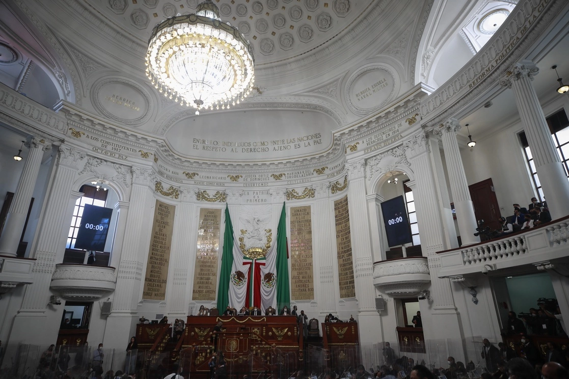 El Salón del Pleno del Congreso de la Ciudad de México. Foto Víctor Camacho / Archivo
