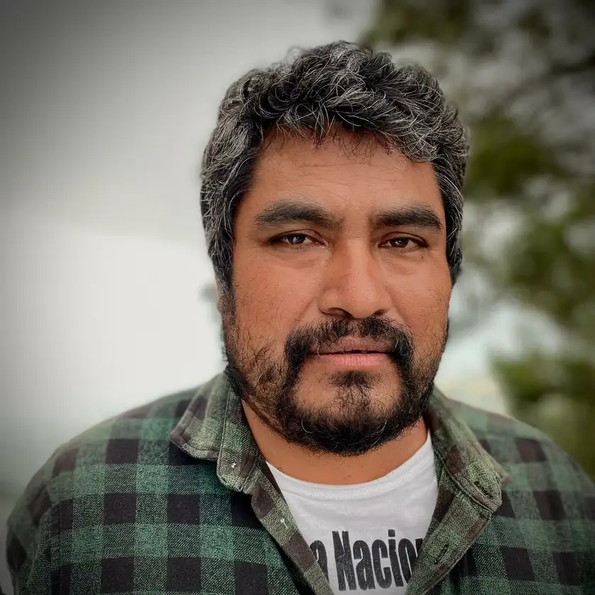 El nahuablante y poeta Sixto Cabrera, quien participó en la cinta ‘499’. Foto Rodrigo Cabrera