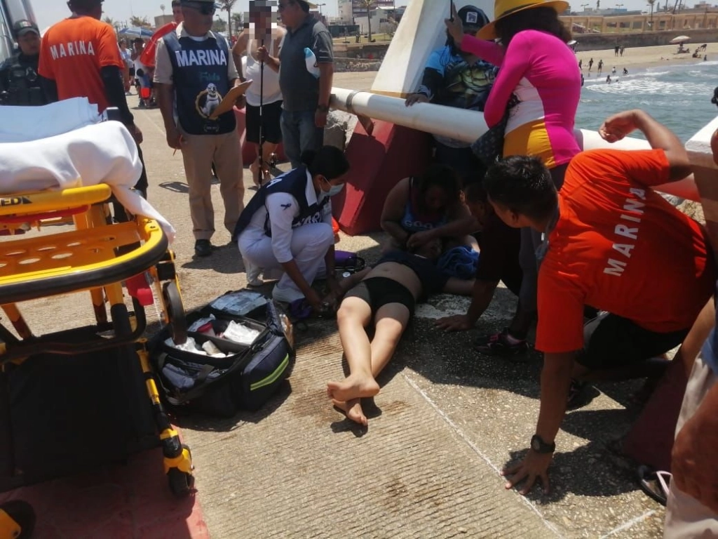 Durante le operativo la Semar empleó emplearon 33 unidades de superficie, dos unidades aeronavales, 112 embarcaciones, 34 ambulancias del servicio de Sanidad Naval y 151 vehículos navales. Imagen cortesía de Semar 