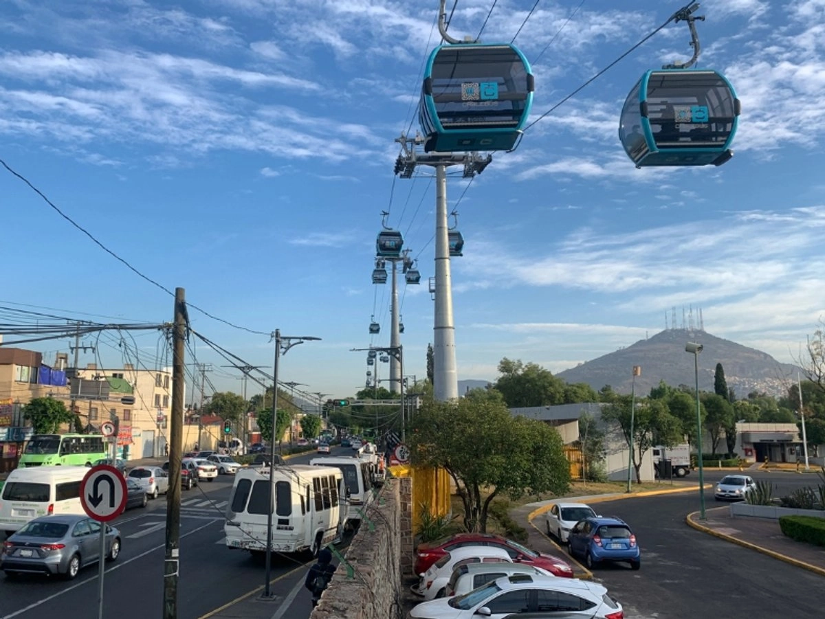 El cablebús en la Ciudad de México.