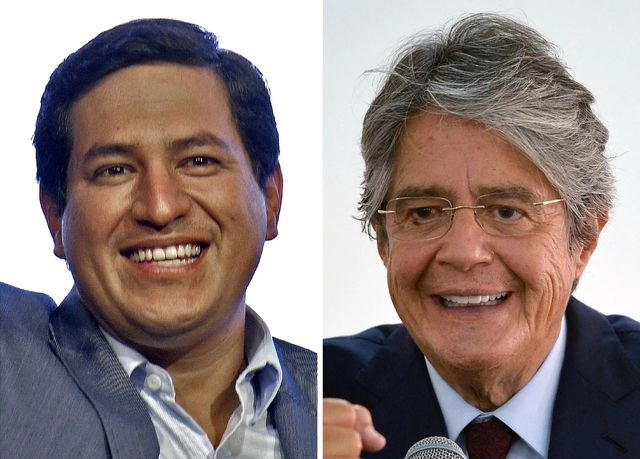 Andrés Arauz, candidato de izquierda obtuvo el 32% de los votos en la primera vuelta electoral en Ecuador; Guillermo Lasso logró cerca del 20%. Foto Afp