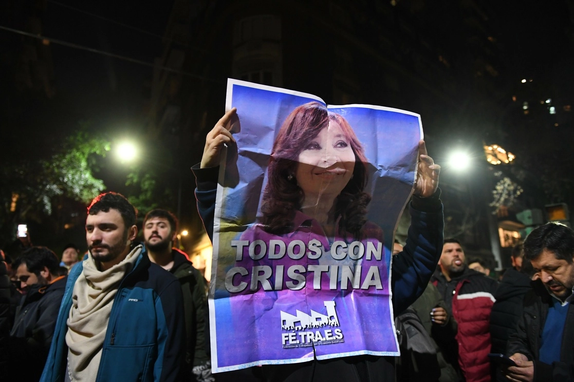 Manifestación de apoyo a la vicepresidenta argentina, Cristina Fernández. Foto Europa Press / Archivo