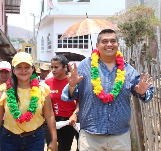 José Alfredo Cabrera Barrientos, candidato del PRI, PAN y PRD a la alcaldía de Coyuca de Benítez, Guerrero, en imagen de archivo. Foto tomada de redes sociales