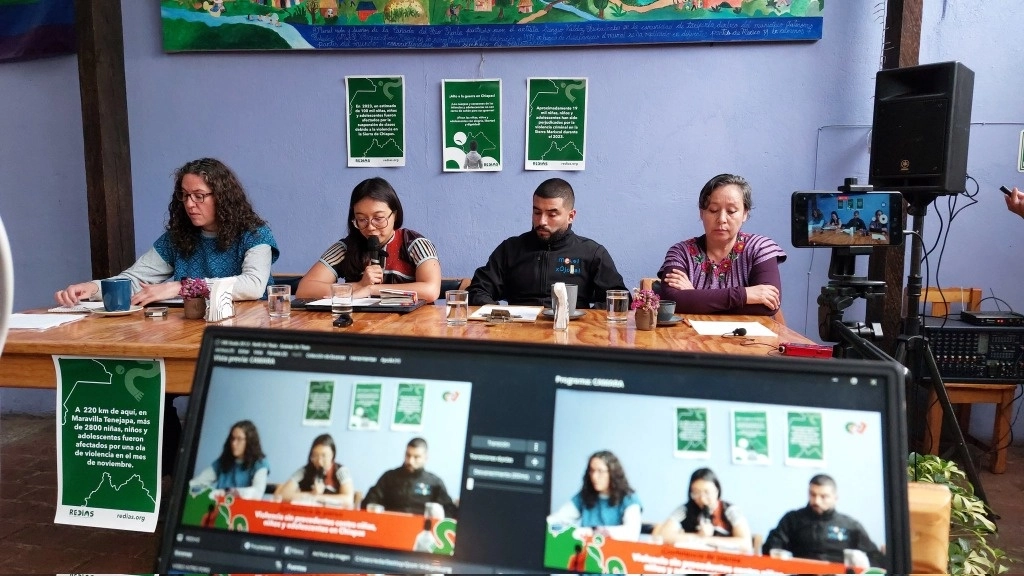 Al exigir que se haga justicia para Said y Angel, la agrupación sostuvo que “toda estrategia de seguridad y construcción de paz tiene que atender urgentemente a niñas, niños y adolescentes o de lo contrario seguiremos en deuda con el presente y futuro de nuestros territorios”. Foto @Rediaschiapas