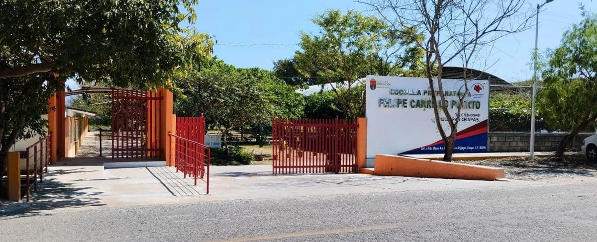 Preparatoria Felipe Carrillo Puerto Pijijiapan en imagen de archivo. Foto tomada de 
