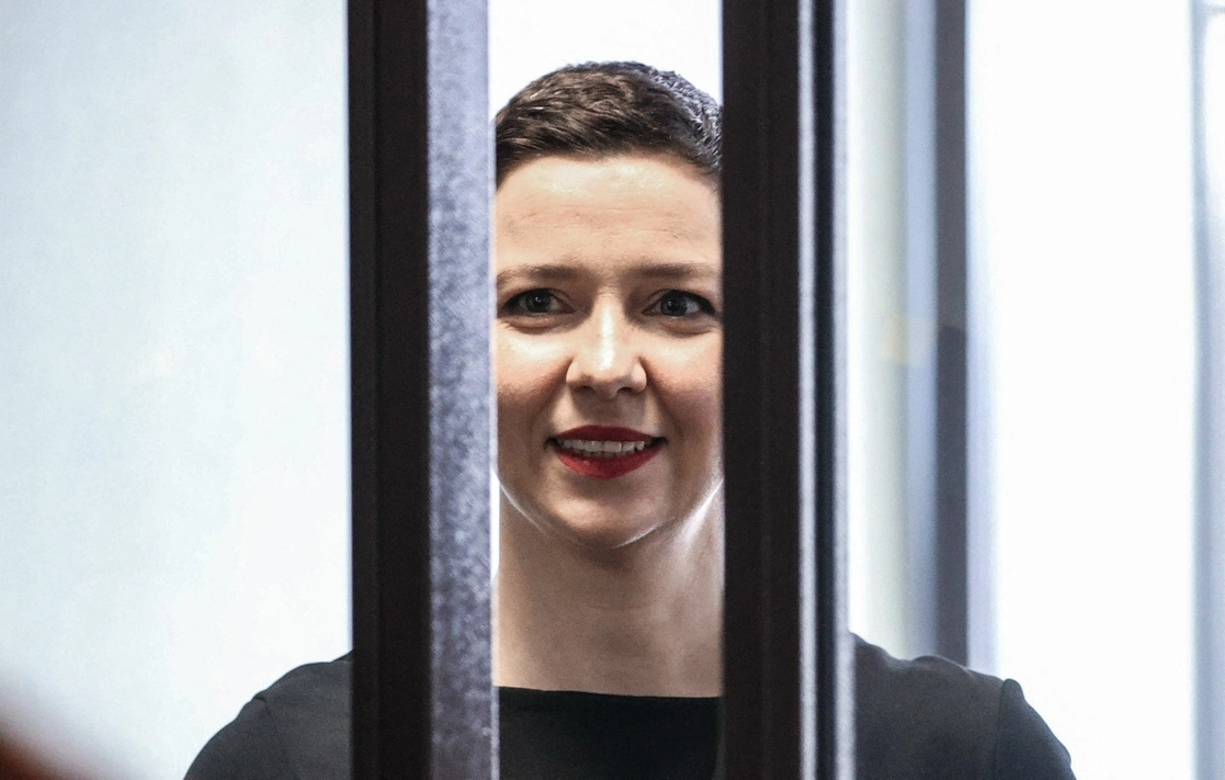 Una corte bielorrusa declaró culpables a Maria Kolesnikova (en la imagen) y Maksim Znak de “formar parte de una conspiración” contra el presidente Lukashenko. Foto Afp / Archivo