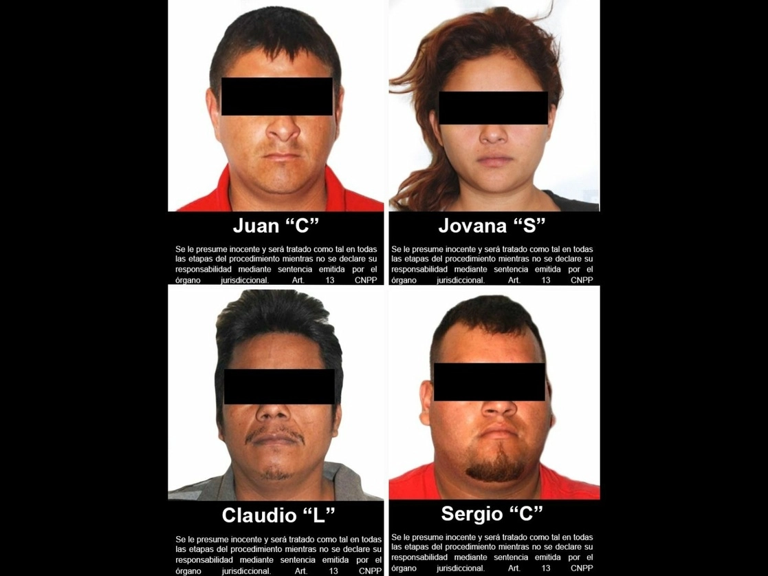 Cuatro de los 18 sentenciados por el secuestro de migrantes en San Fernando, Tamaulipas. Foto ‘La Jornada’