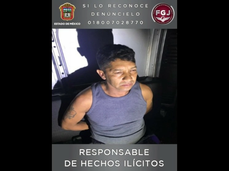 Jesús García Sandoval fue aprehendido como sospechoso, y tras ser sujeto a proceso fue encontrado responsable del homicidio de la niña de 12 años. Foto Twitter @FiscaliaEdomex