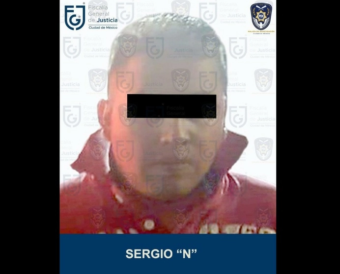 Un Tribunal de Enjuiciamiento condenó a 52 años y seis meses de prisión a Sergio Abraham, hallado penalmente responsable por el delito de feminicidio, ocurrido el 17 de julio de 2020. Foto cortesía FGJ-CDMX