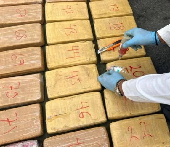 Los sentenciados fueron detenidos en 2024 cuando transportaban más de 400 kilogramos de cocaína. Foto