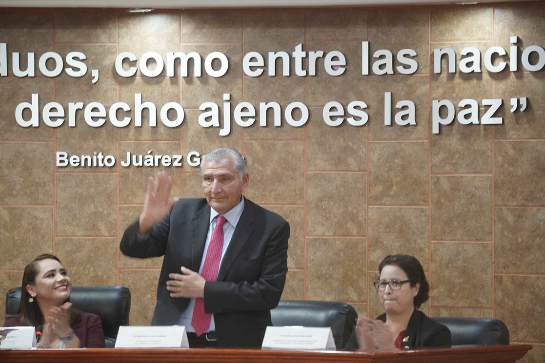 El secretario de Gobernación estuvo en Baja California donde aseguró que la reforma sobre ampliación de las tareas de las Fuerza Armadas. Foto Gobierno BC 