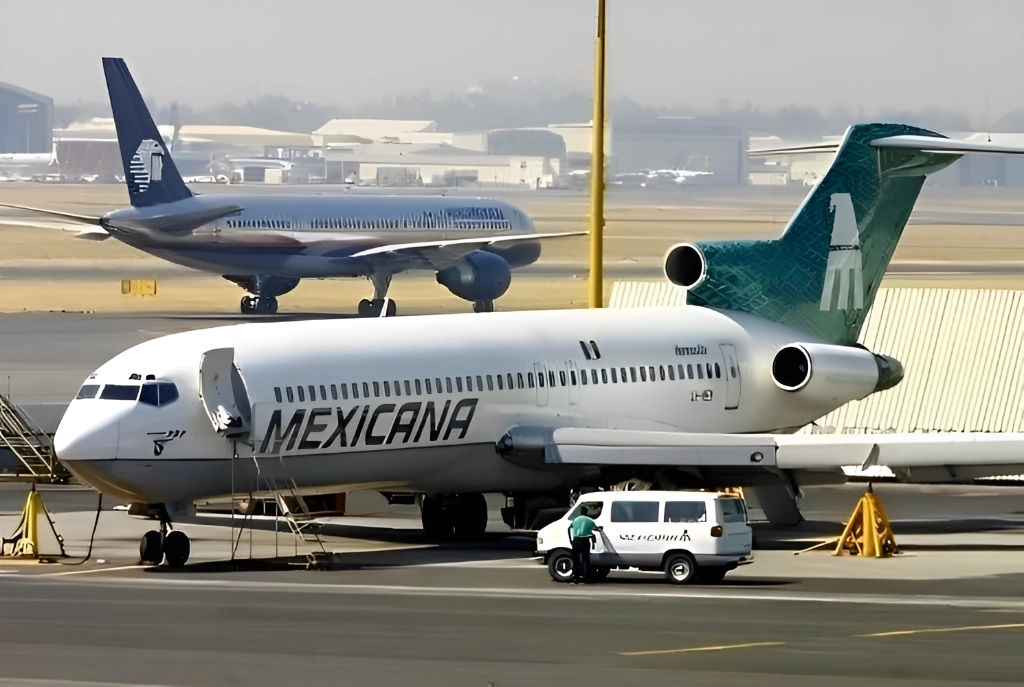 Un avión de la Aerolínea del Estado Mexicano. Foto Alfredo Domínguez / Archivo

