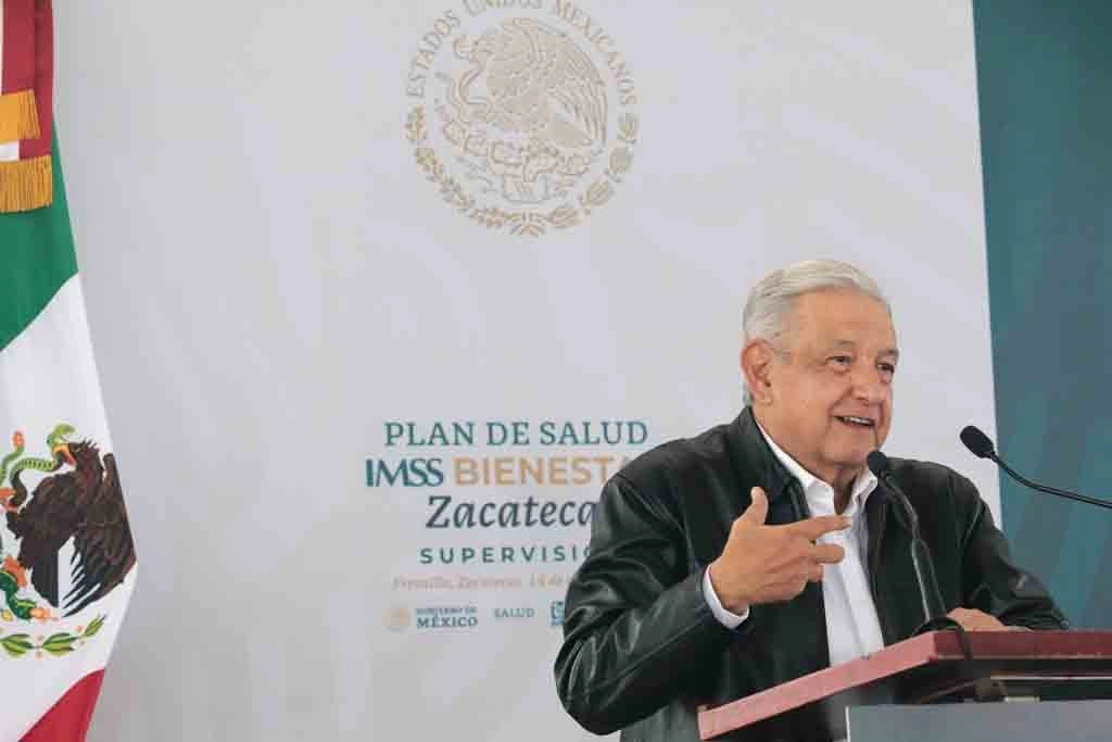 El presidente Andrés Manuel López Obrador durante la gira de trabajo en Zacatecas. Foto Presidencia 
