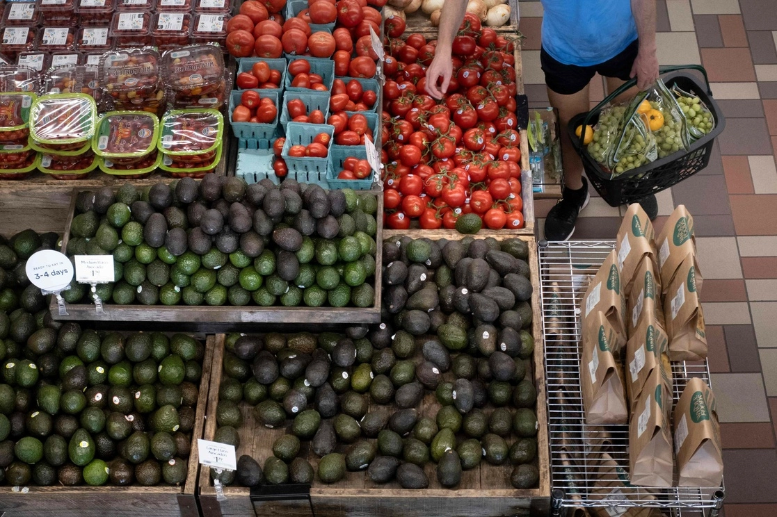 Mercado en Washington, DC. Foto Afp