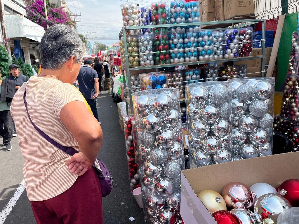 Compradores en el mercado Sonora, en la Ciudad de México, el 30 de noviembre de 2023. Foto Luis Castillo