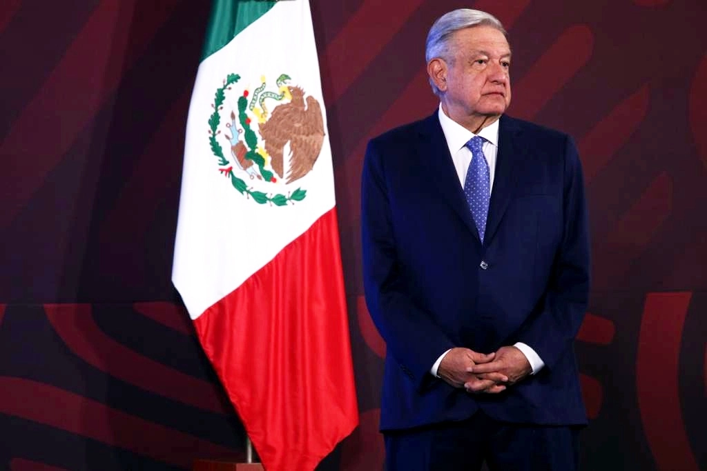 El presidente de México, Andrés Manuel López Obrador, durante su conferencia matutina en Palacio Nacional, en la Ciudad de México, el 6 de marzo de 2023. Foto María Luisa Severiano