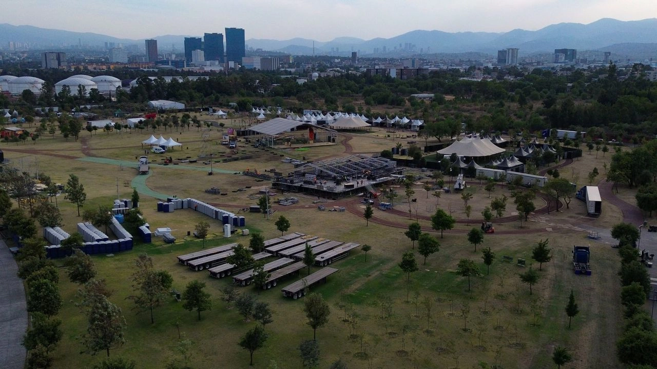 Panorámica del Parque Bicentenario, que retomó parcialmente actividades luego de la muerte de los fotógrafos Berenice y Miguel, quienes cubrían el festival Axe Ceremonia. 