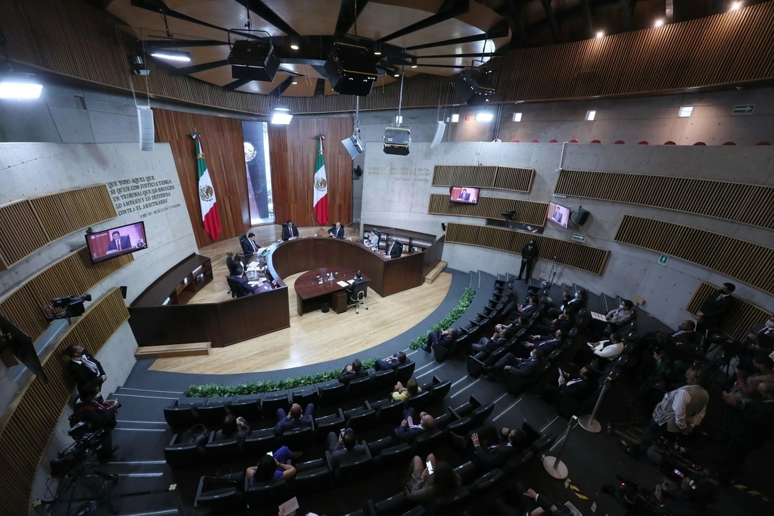 Sesión solemne del Tribunal Electoral del Poder Judicial de la Federación en la Ciudad de México. Foto Roberto García Ortiz / Archivo