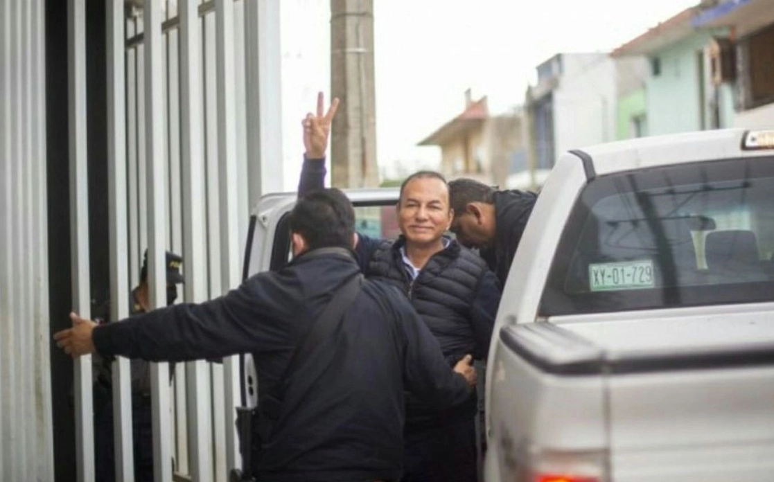 José Manuel del Río Virgen fue ingresado al penal de Pacho Viejo, en Coatepec, Veracruz, el 22 de diciembre de 2021, acusado del homicidio de René Tovar. Foto Sergio Hernández Vega / Archivo