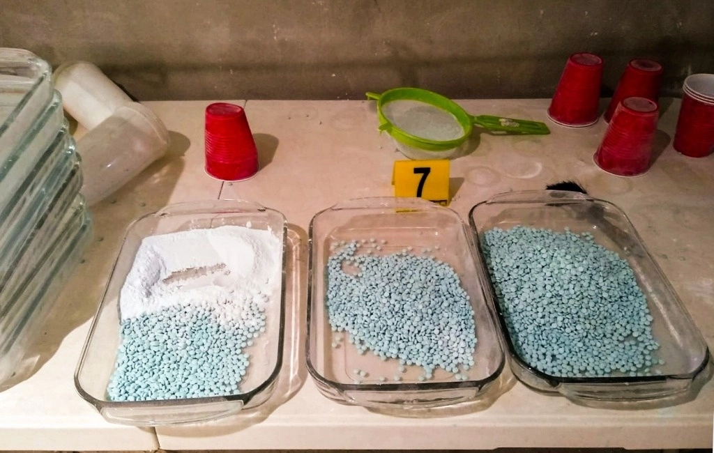 Un cargamento de metanfetamina fue confiscado a una mujer que cruzó de Mexicali a Calexico, California. Foto Cuartoscuro / Archivo