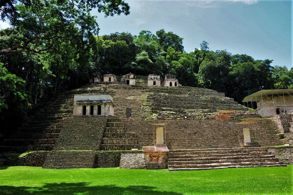 Vista parcial de la Zona Arqueológica de Bonampak, Chiapas. Foto Cuartoscuro / Archivo 