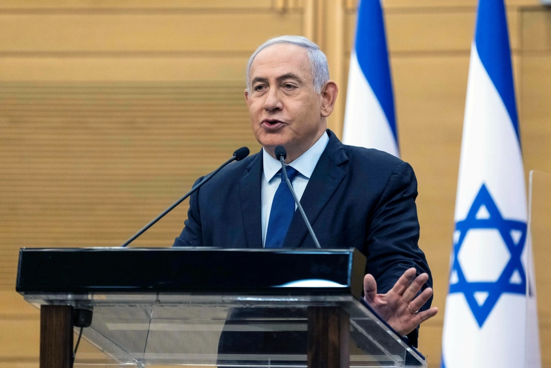 Benjamin Netanyahu, primer ministro de Israel señaló que la coalición representa un peligro para la seguridad del país. Foto Ap