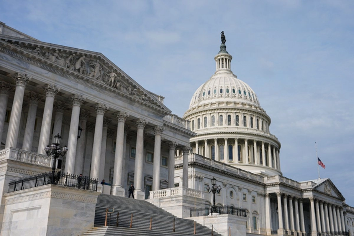 Vista del ala de la Cámara de Representantes del Capitolio antes de una conferencia de prensa sobre el caso Epstein. Foto 