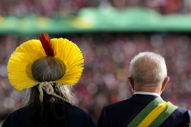 El grupo de derechos Articulación de los Pueblos Indígenas de Brasil (Apib) dijo en redes sociales que llevaría el caso de nuevo al Supremo Tribunal Federal. Foto Ap