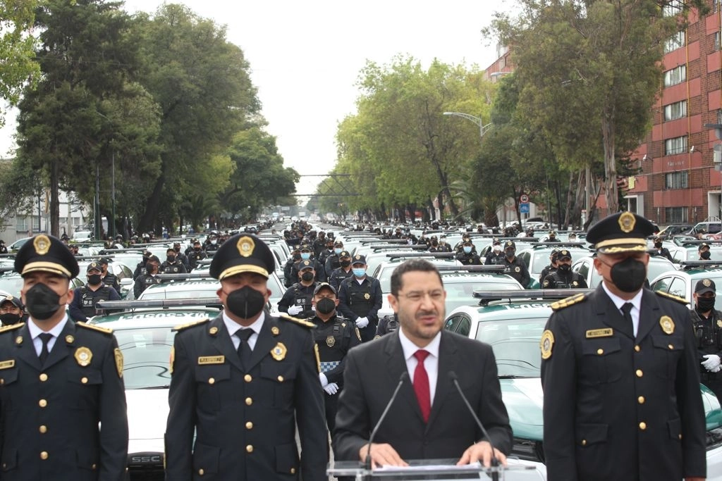 l secretario de Gobierno de la Ciudad de México, Martí Batres, encabeza el Fortalecimiento de Cuadrantes en la Alcaldía Cuauhtémoc. Foto María Luisa Severiano