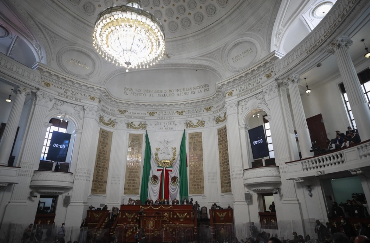 Pleno del Congreso de la Ciudad de México, ubicado en las calles de Donceles y Allende en el Centro Histórico.