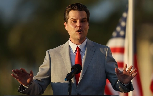 El legislador estadunidense, Matt Gaetz en imagen de archivo. Foto Afp