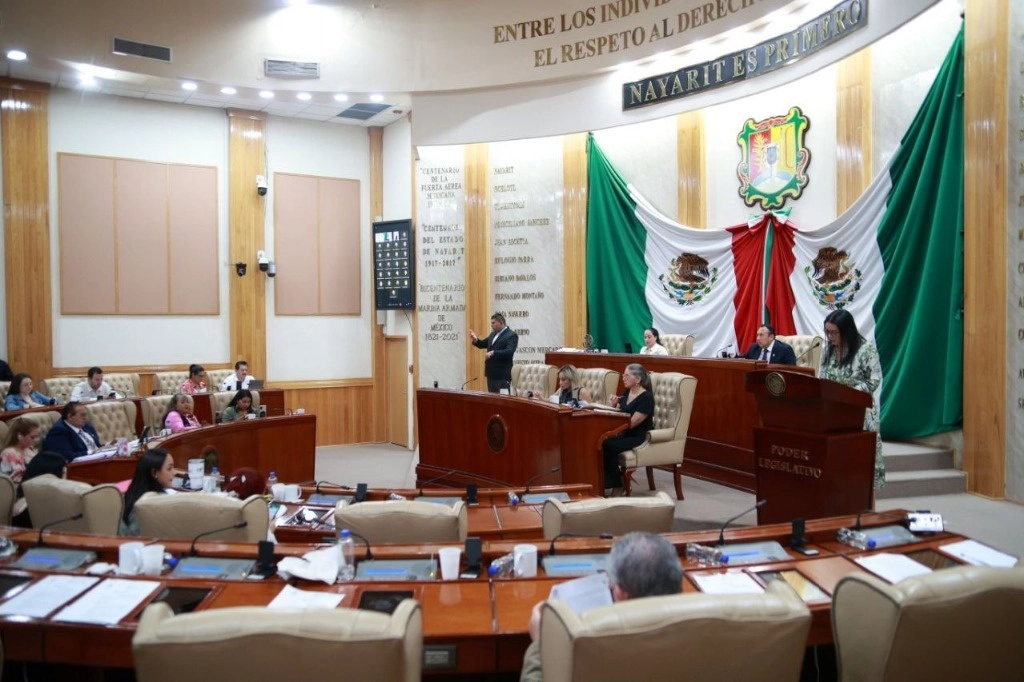 Sesión del Congreso de Nayarit en imagen de archivo.