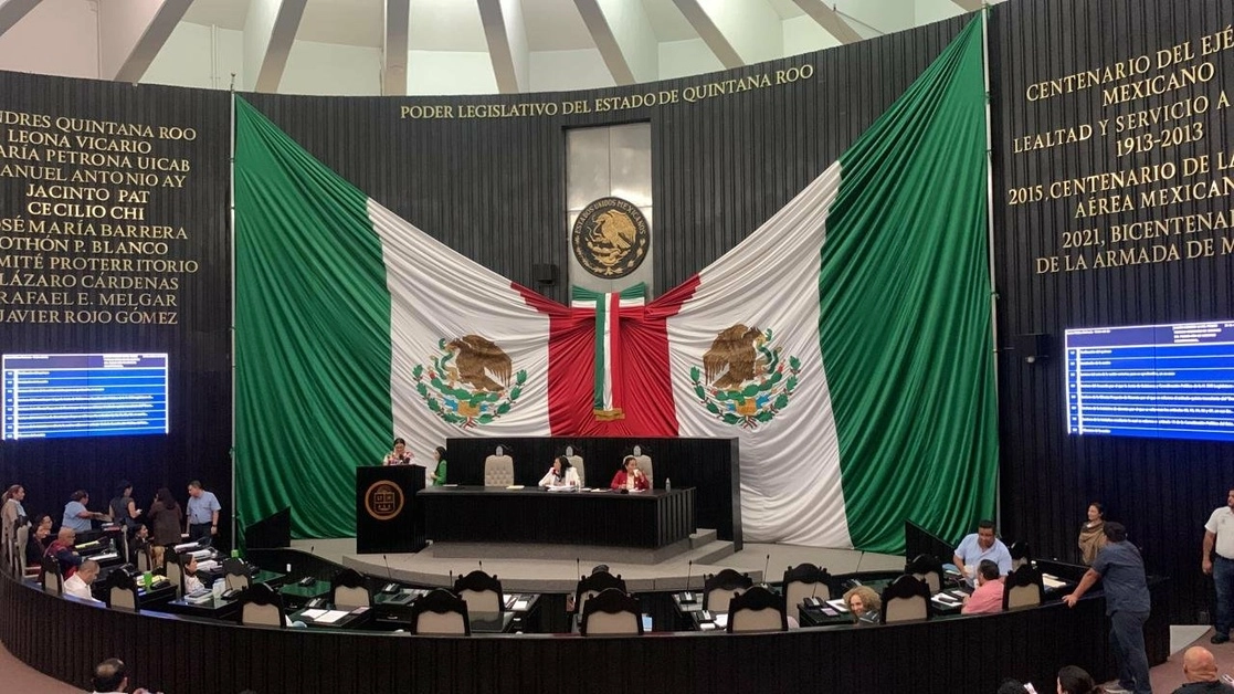 La interrupción legal del embarazo hasta las 12 semanas de gestación fue aprobada con tres votos en contra y 19 a favor. Foto tomada del Twitter de @CongresoQRoo / Archivo