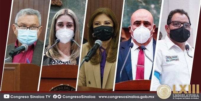 Legisladores de Sinaloa en la sesión de hoy. 