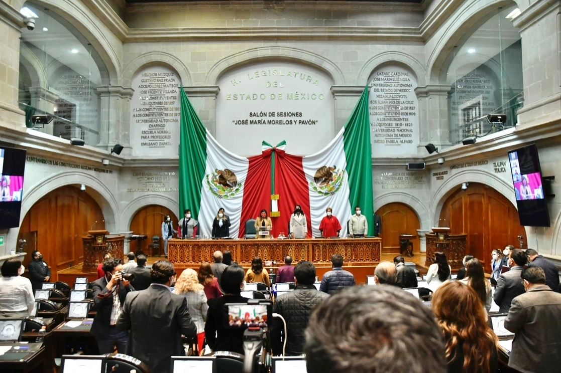 Sesión en el Congreso del Estado de México. Foto Tomada del Twitter @Legismex