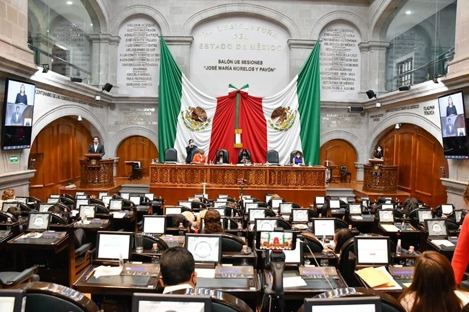 Sesión del Congreso mexiquense. Foto @Legismex