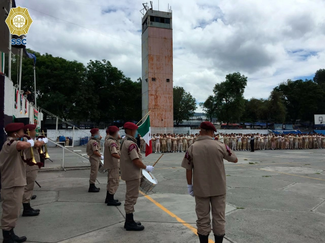 Centros penitenciarios de CDMX realizaron eventos conmemorativos por el Día de la Independencia. Foto Tomada del Twitter @SSC_CDMX