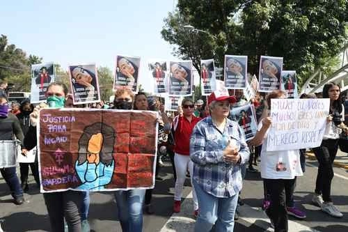 En demanda de justicia para Ingrid, el 14 de febrero.Foto María Luisa Severiano