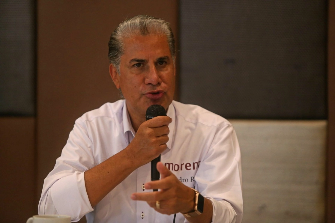El consejero de Morena, Alejandro Rojas Díaz Durán, durante una conferencia de prensa en septiembre de 2020. Foto Cuartoscuro