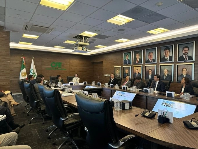 Sesión del Consejo de administración de la Comisión Federal de Electricidad. Foto @CFEmx