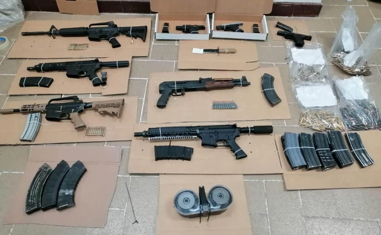 Armas decomisadas en México. Foto cortesía Guardia Nacional / Archivo