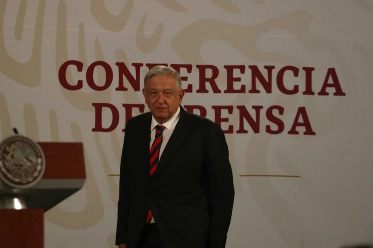 El presidente López Obrador durante su conferencia matutina de este miércoles 15 de abril. Foto Yazmín Ortega Cortés