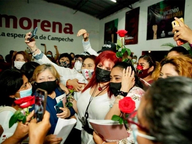 La alcaldesa con licencia por Álvaro Obregón, cargó al que llegó en las elecciones de 2018, de acuerdo con un estudio reciente, cuenta con la mayoría de las preferencias. Foto cortesía