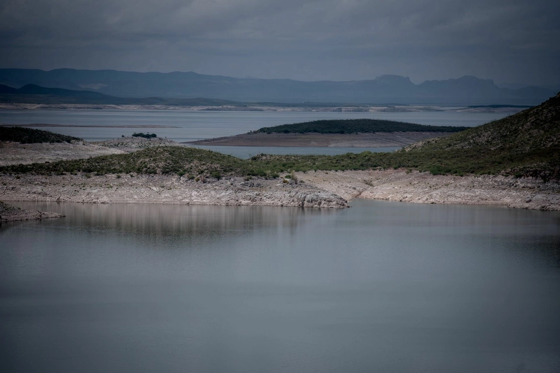 Panorámica de la presa "La Boquilla", en Chihuahua. Foto Cuartoscuro / Archivo