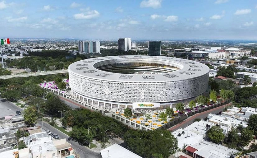Así será el Estadio Sostenible de Yucatán. Foto Luis Boffil