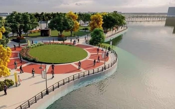 El proyecto planifica un recinto ferial, pabellón ganadero, y se le fabricará un nuevo puente peatonal que cruzará toda la laguna. Foto La Jornada