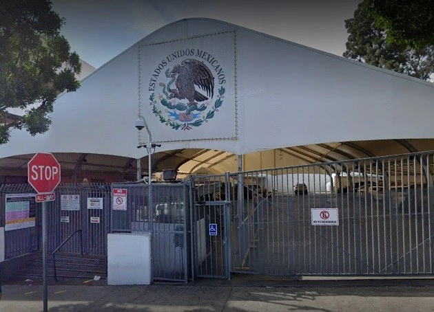 El consulado de México en Los Ángeles, California. Imagen tomada de Google Street View 