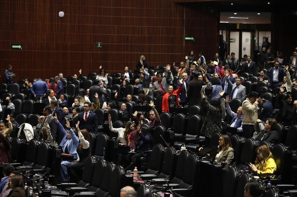 Con 332 votos en favor y 119 en contra, diputados de Morena y aliados consumaron ayer la desaparición de siete organismos autónomos. Foto Yazmín Ortega Cortés