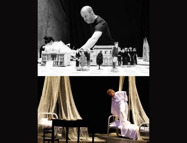 Escenas del más reciente espectáculo de la agrupación y de ‘Ícaro’. Foto tomada de la página de Facebook del grupo y archivo ‘La Jornada’